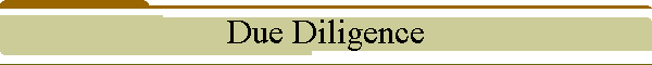 Due Diligence